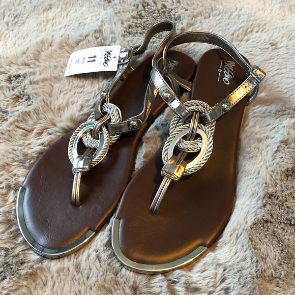 Dark silver sandals with rope detail - Picture 3 of 11